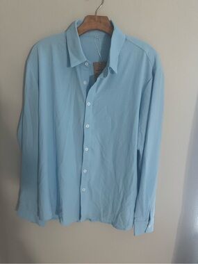 ✨SUMMER SALE ✨ MANLY Men's Light Blue Button-Up Shirt